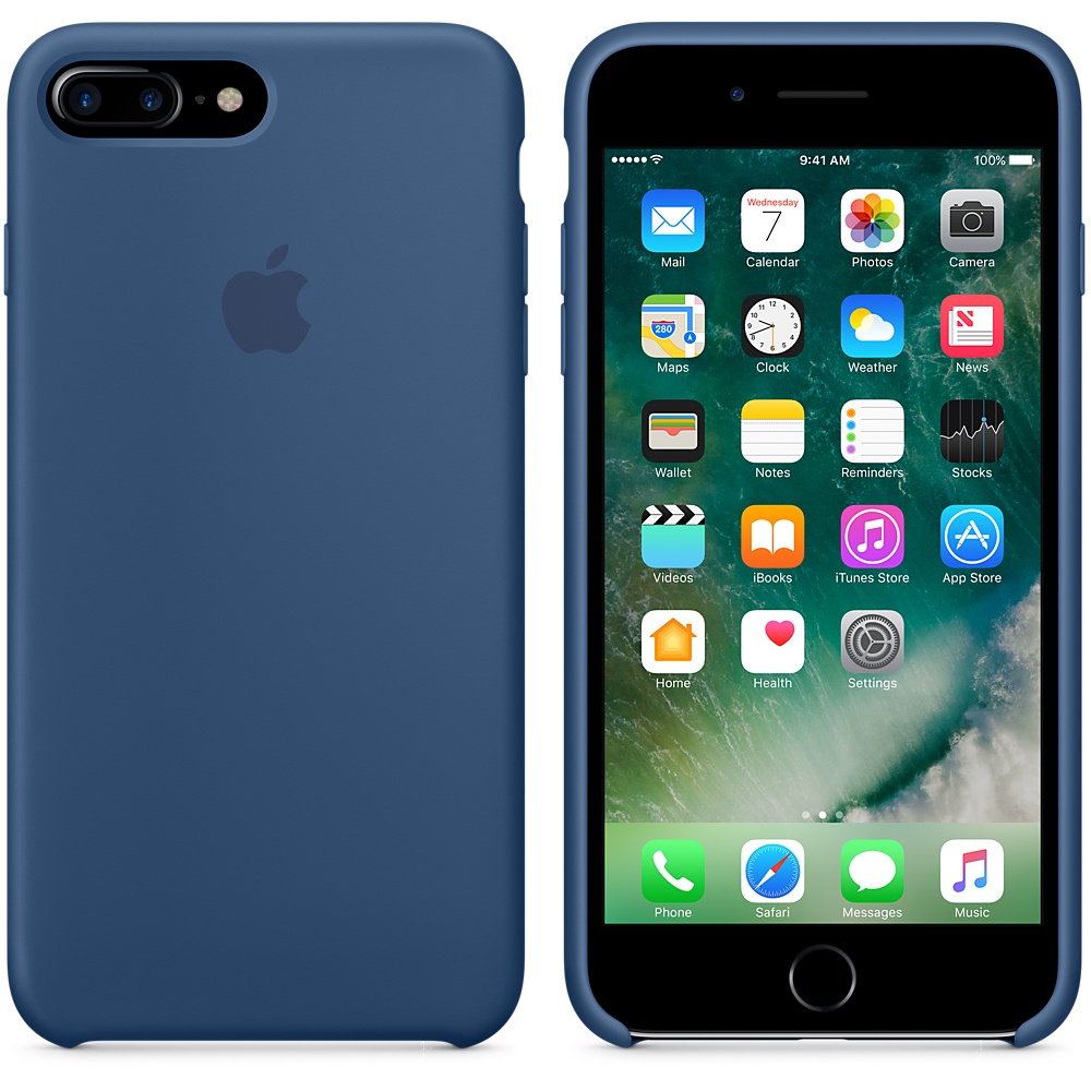 Силиконовый чехол Apple iPhone 7 Plus Silicone Case Ocean Blue (MMQX2ZM/A) для iPhone 7 Plus/iPhone 8 Plus