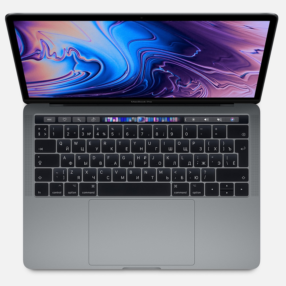 Ноутбук Apple MacBook Pro 13 with Retina display and Touch Bar Mid 2018 Space Gray (MR9R2RU/A) (Intel Core i5 2300 MHz/13.3/2560x1600/8GB/512GB SSD/DVD нет/Intel Iris Plus Graphics 655/Wi-Fi/Bluetooth/macOS)