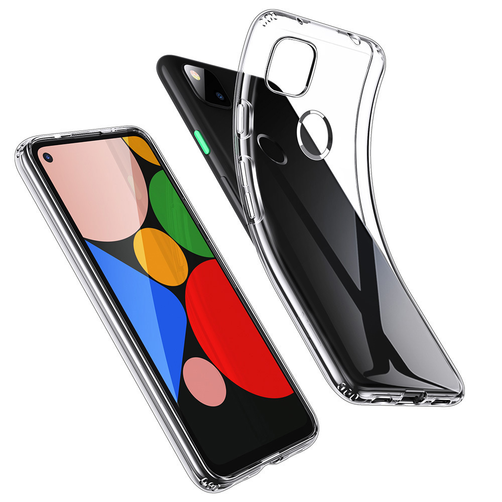 Силиконовый чехол прозрачный Google Pixel 4a