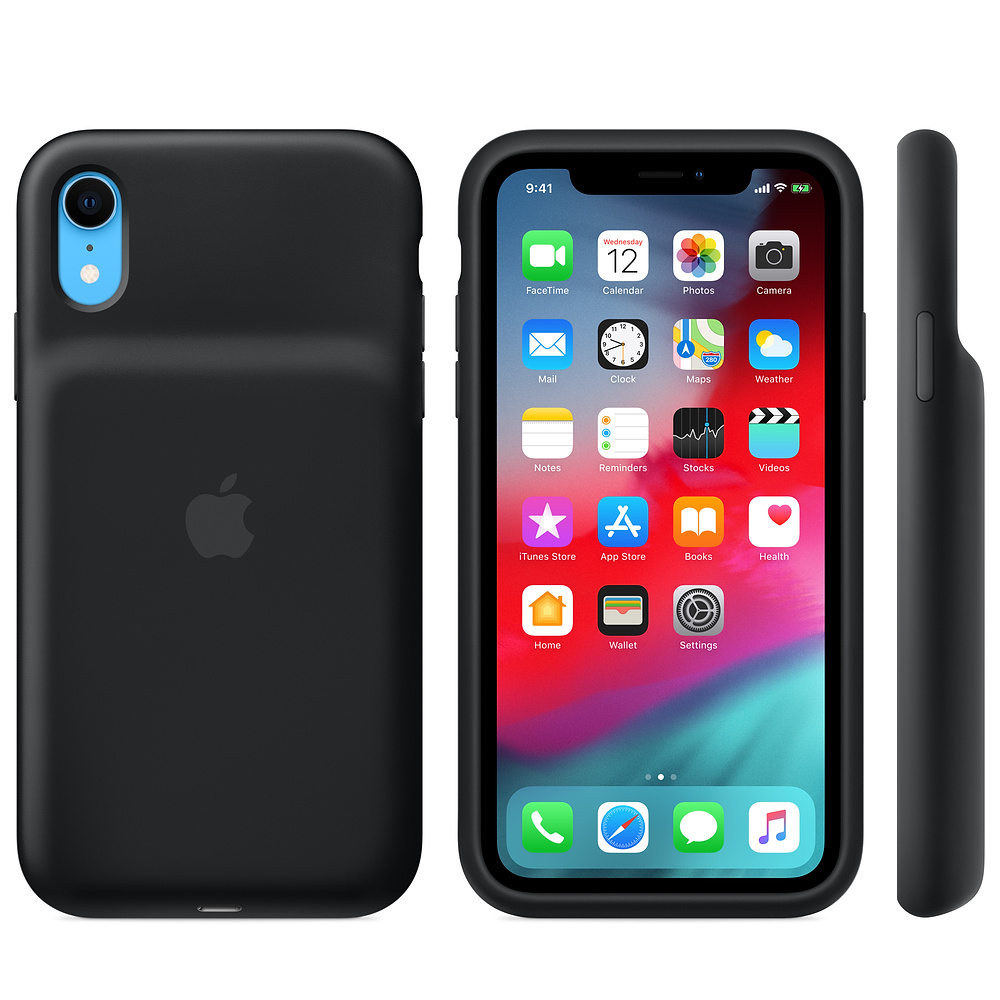 Силиконовый чехол-аккумулятор Apple iPhone XR Smart Battery Case Black (MU7M2ZM/A) для iPhone XR