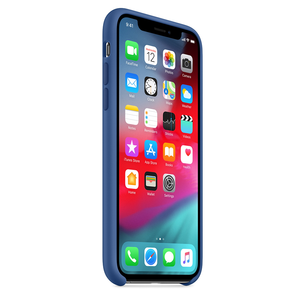 Силиконовый чехол Apple iPhone XS Silicone Case - Delft Blue (MVF12ZM/A) для iPhone XS