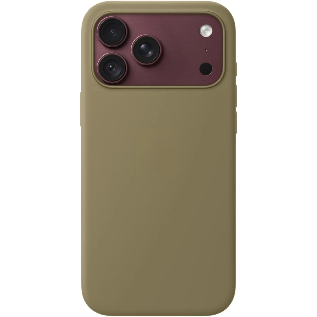 Силиконовый чехол Naturally Silicone Case with MagSafe Olive для iPhone 17 Pro Max/18 Pro Max