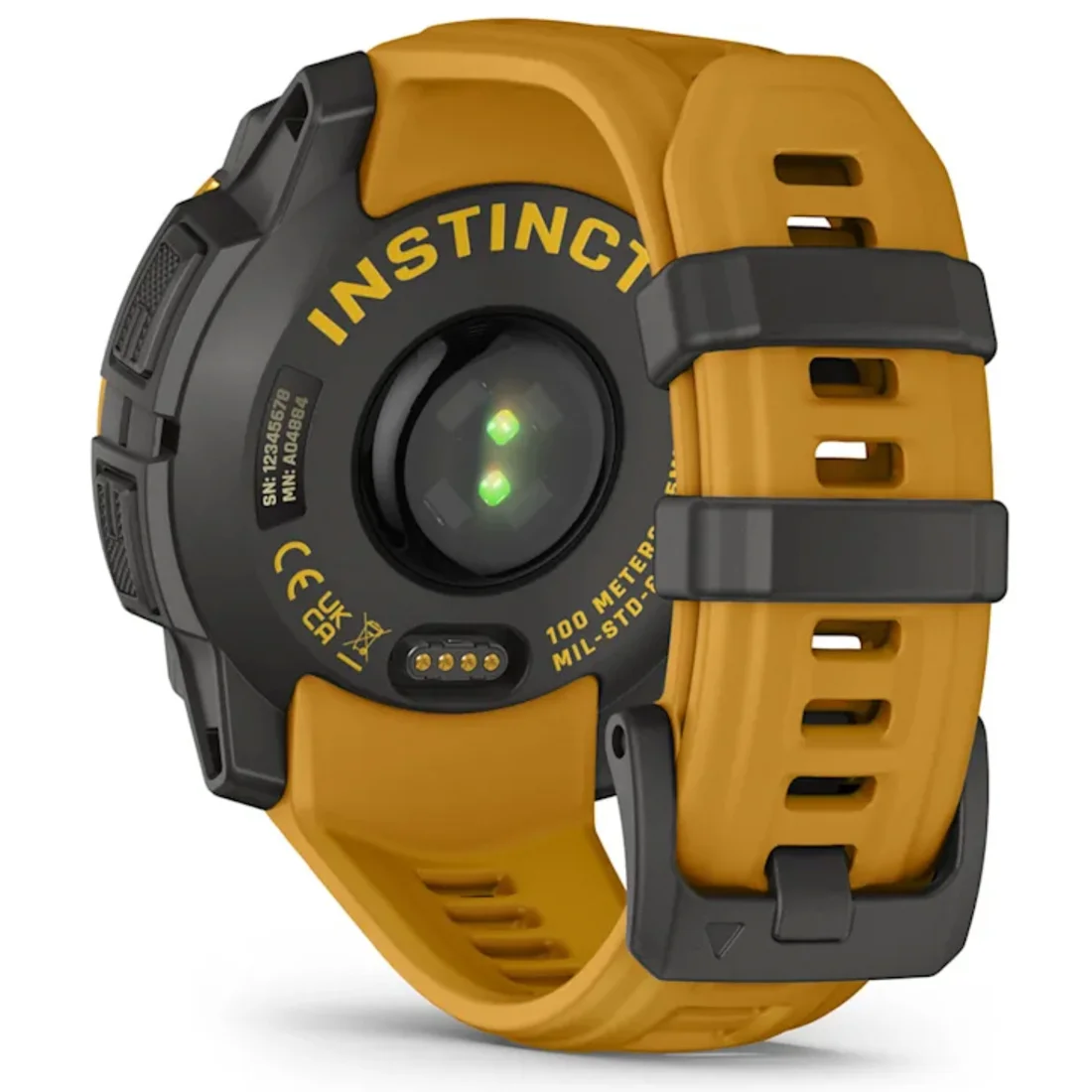 Умные часы Garmin Instinct 3 – 45 mm, Solar Sunburst with Sunburst/Grey Band (010-02934-02)