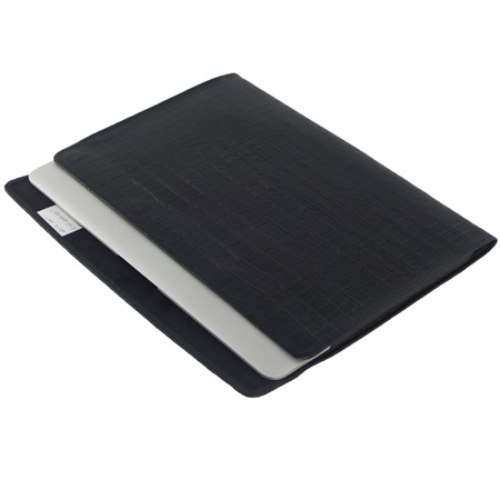 Кожаный чехол-конверт Alexander Croco Black для Macbook Pro 13 (2016-2020) / MacBook Air 13 (2018-2020)
