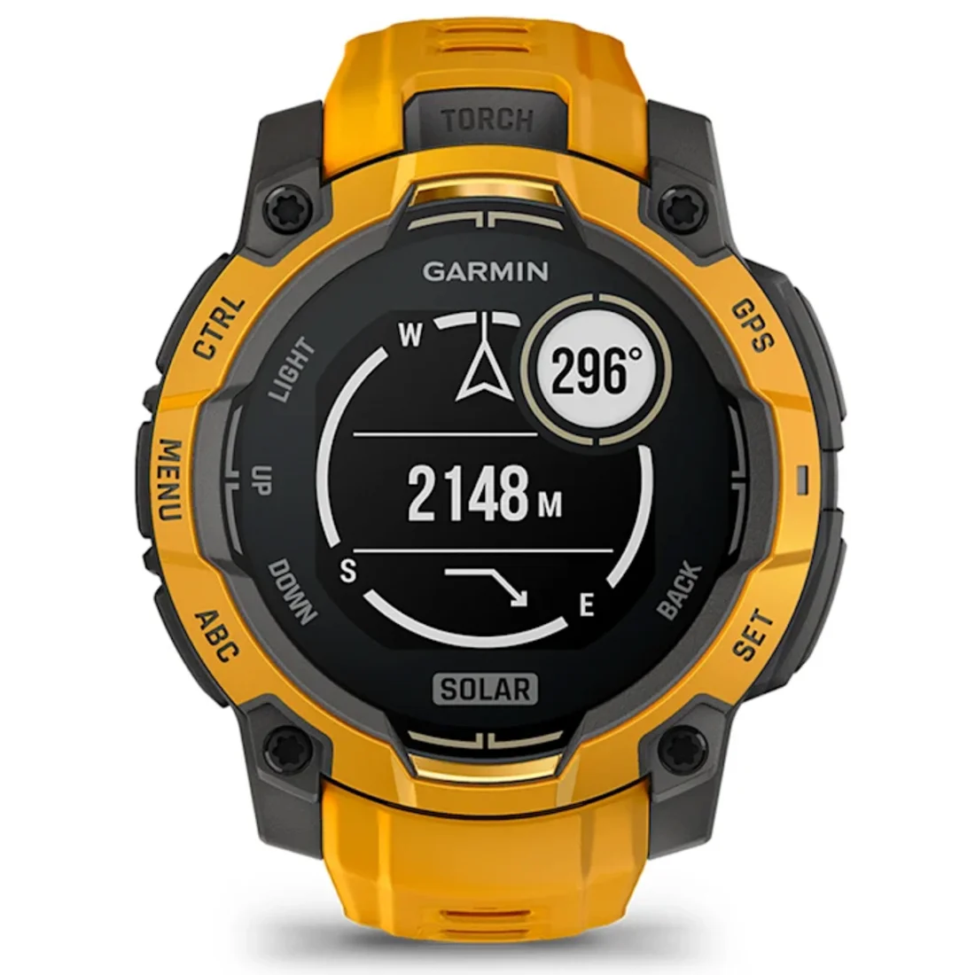 Умные часы Garmin Instinct 3 – 45 mm, Solar Sunburst with Sunburst/Grey Band (010-02934-02)