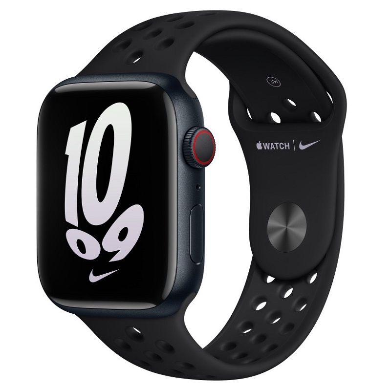 Часы Apple Watch Series 8 GPS 45mm Aluminum Case with Nike Sport Band  (Midnight Aluminum Case with Black/Black Nike Sport Band)