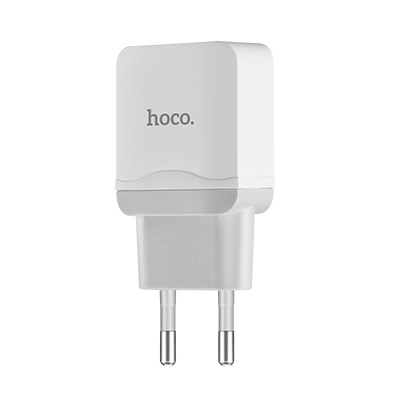 Сетевое зарядное устройство Hoco Charger 2.4A White для iPhone/iPad