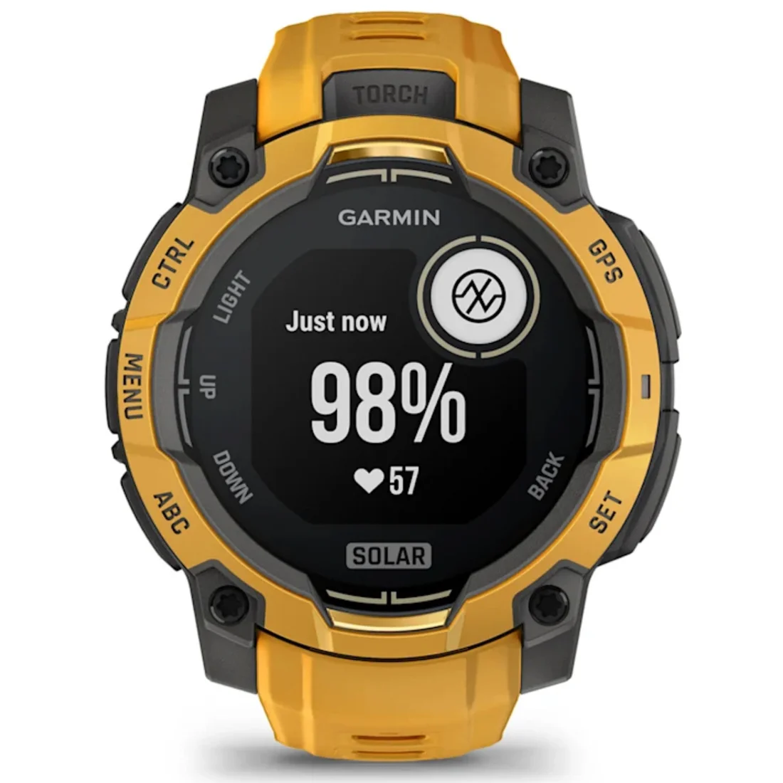 Умные часы Garmin Instinct 3 – 45 mm, Solar Sunburst with Sunburst/Grey Band (010-02934-02)