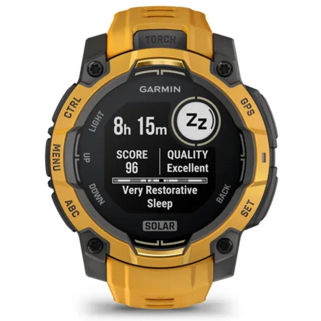 Умные часы Garmin Instinct 3 – 45 mm, Solar Sunburst with Sunburst/Grey Band (010-02934-02)