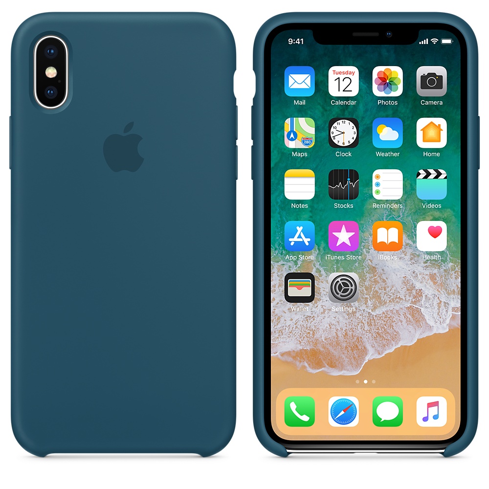 Силиконовый чехол Apple iPhone X Silicone Case - Cosmos Blue (MR6G2ZM/A) для iPhone X