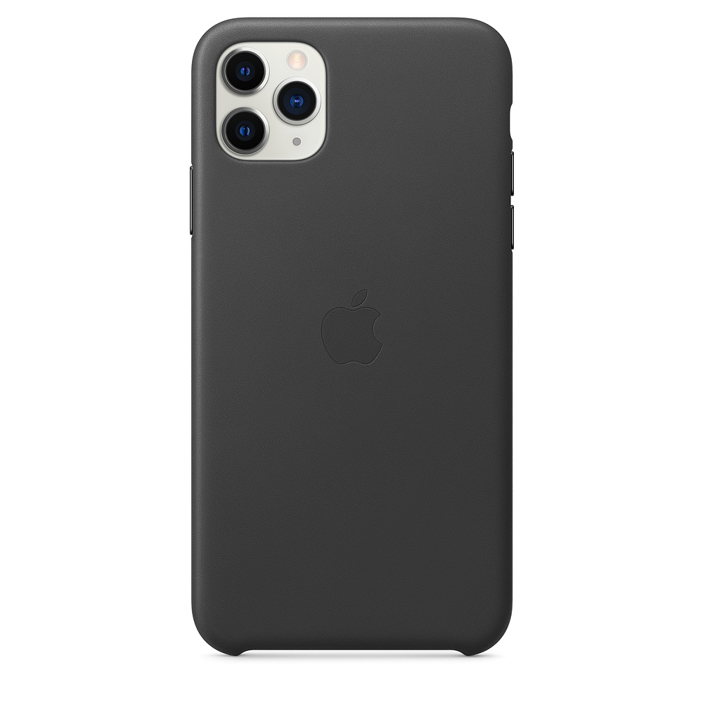 Кожаный чехол Apple iPhone 11 Pro Max Leather Case - Black (MX0E2ZM/A) для iPhone 11 Pro Max