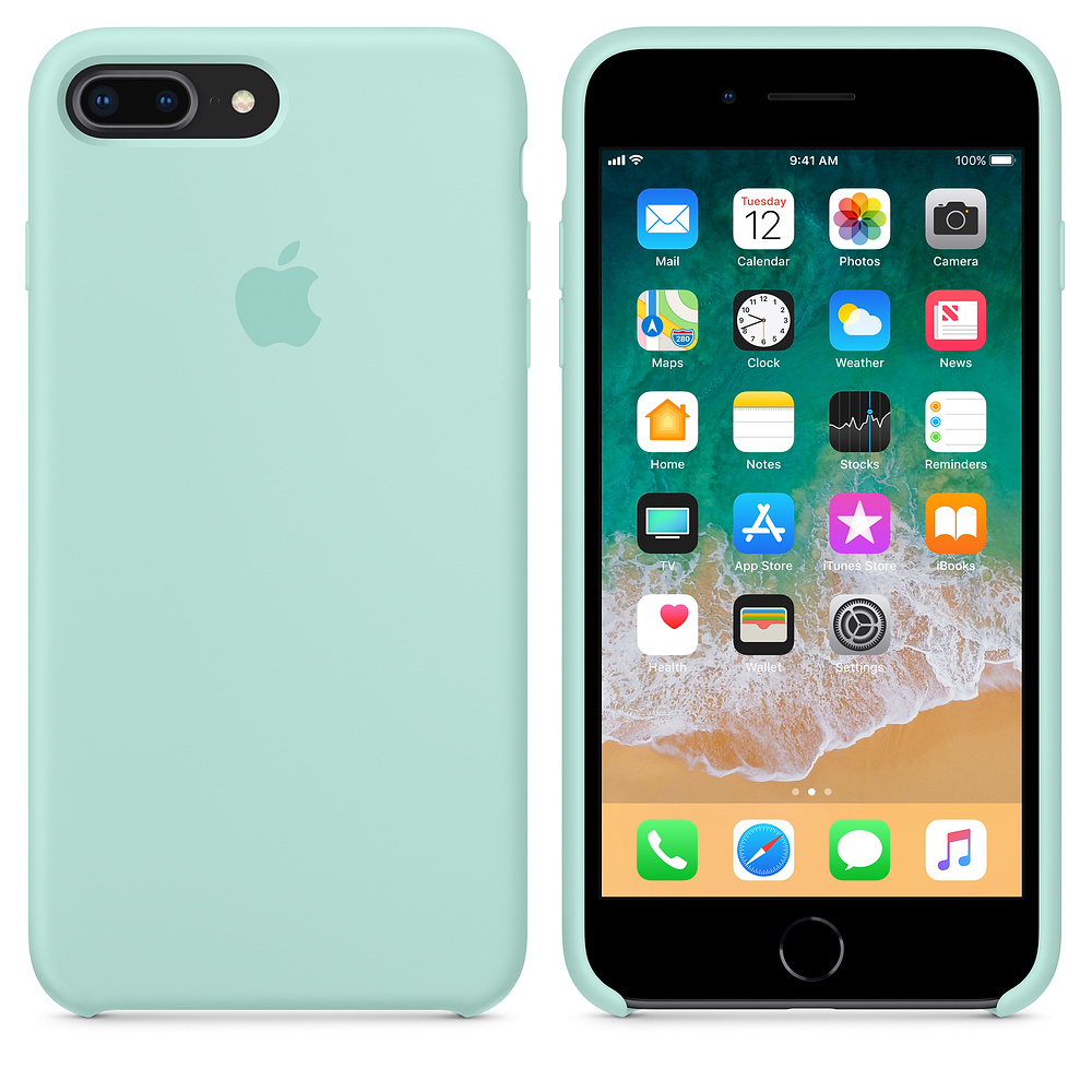 Силиконовый чехол Apple iPhone 8 Plus Silicone Case Marine Green (MRRA2ZM/A) для iPhone 7 Plus/iPhone 8 Plus