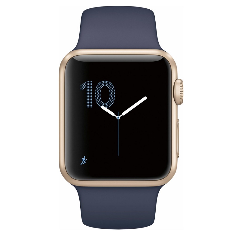 Часы Apple Watch Series 2 42mm (Gold Aluminum Case with Midnight Blue Sport Band)