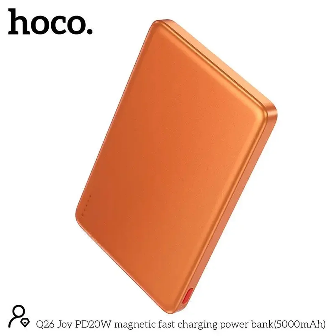 Внешний аккумулятор HOCO 5000 mAh Magnetic Magsafe 20W (Q26) Orange