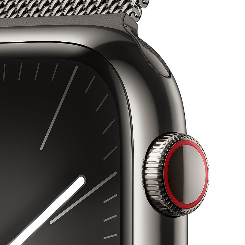 Умные часы Apple Watch Series 9 GPS + Cellular, 45mm Graphite Stainless Steel Case with Graphite Milanese Loop