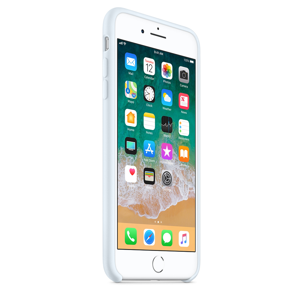 Силиконовый чехол Apple iPhone 8 Plus Silicone Case Sky Blue (MRR92ZM/A) для iPhone 7 Plus/iPhone 8 Plus