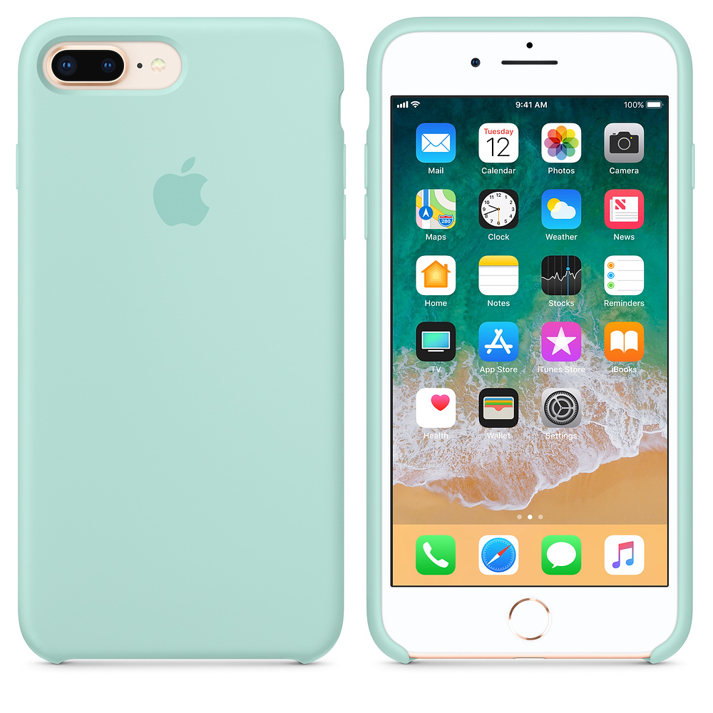 Силиконовый чехол Apple iPhone 8 Plus Silicone Case Marine Green (MRRA2ZM/A) для iPhone 7 Plus/iPhone 8 Plus