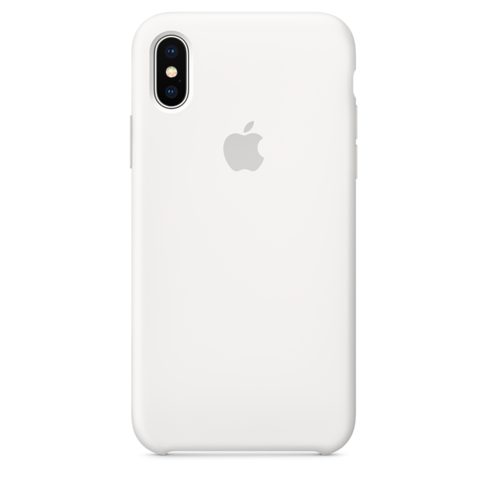 Силиконовый чехол Apple iPhone X Silicone Case - White (MQT22ZM/A) для iPhone X