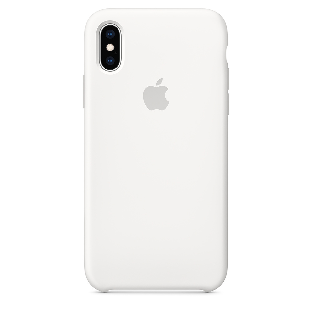 Cиликоновый чехол Apple iPhone XS Silicone Case - White (MRW82ZM/A) для iPhone XS