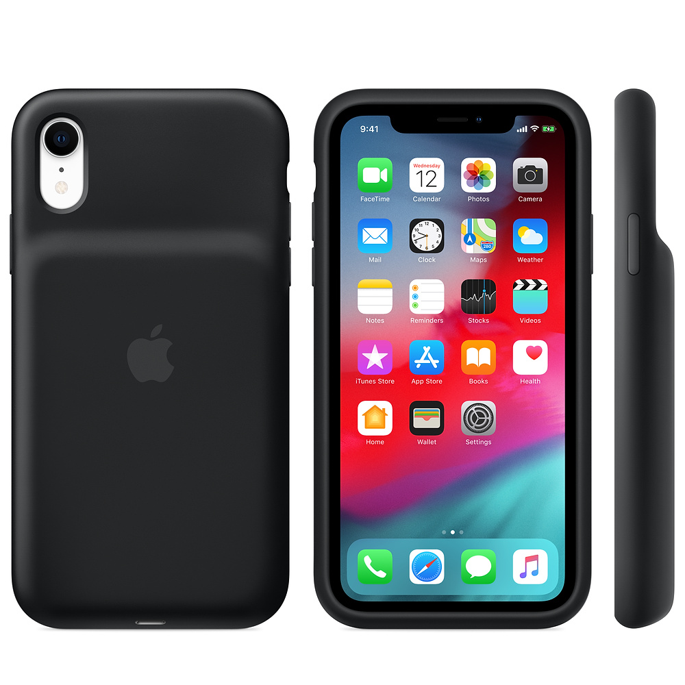 Силиконовый чехол-аккумулятор Apple iPhone XR Smart Battery Case Black (MU7M2ZM/A) для iPhone XR