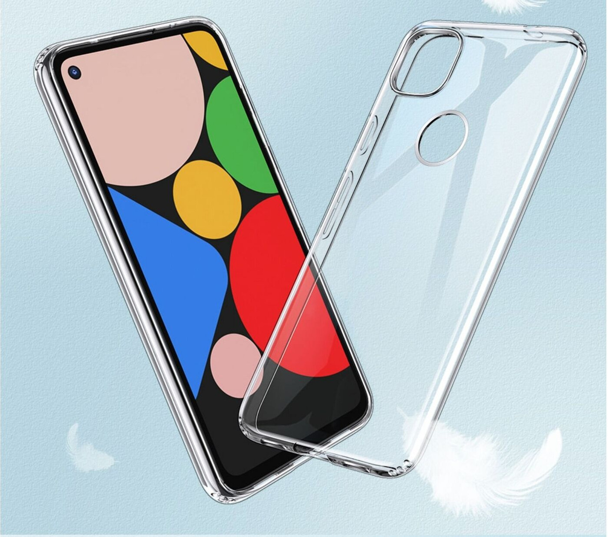 Силиконовый чехол прозрачный Google Pixel 4a