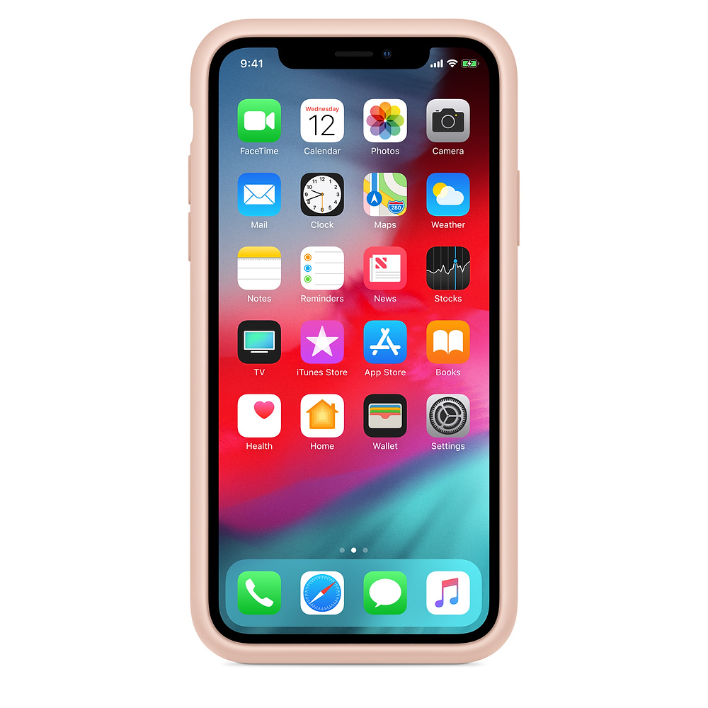 Силиконовый чехол-аккумулятор Apple iPhone XS Smart Battery Case Pink Sand (MVQP2ZM/A) для iPhone Xs