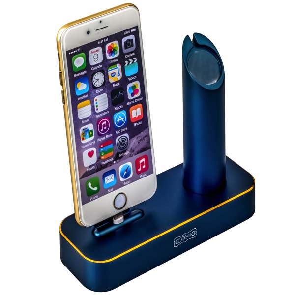 Док-станция COTEetCI Base1 Charging Cradle (CS2045-BKG) Dark Blue для Apple Watch и iPhone