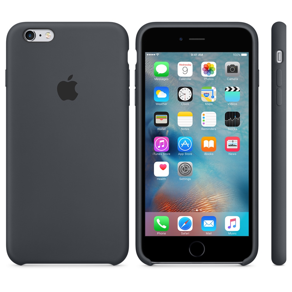 Силиконовый чехол Apple iPhone 6S Plus Silicone Case - Charcoal Gray (MKXJ2ZM/A) для iPhone 6 Plus/6S Plus