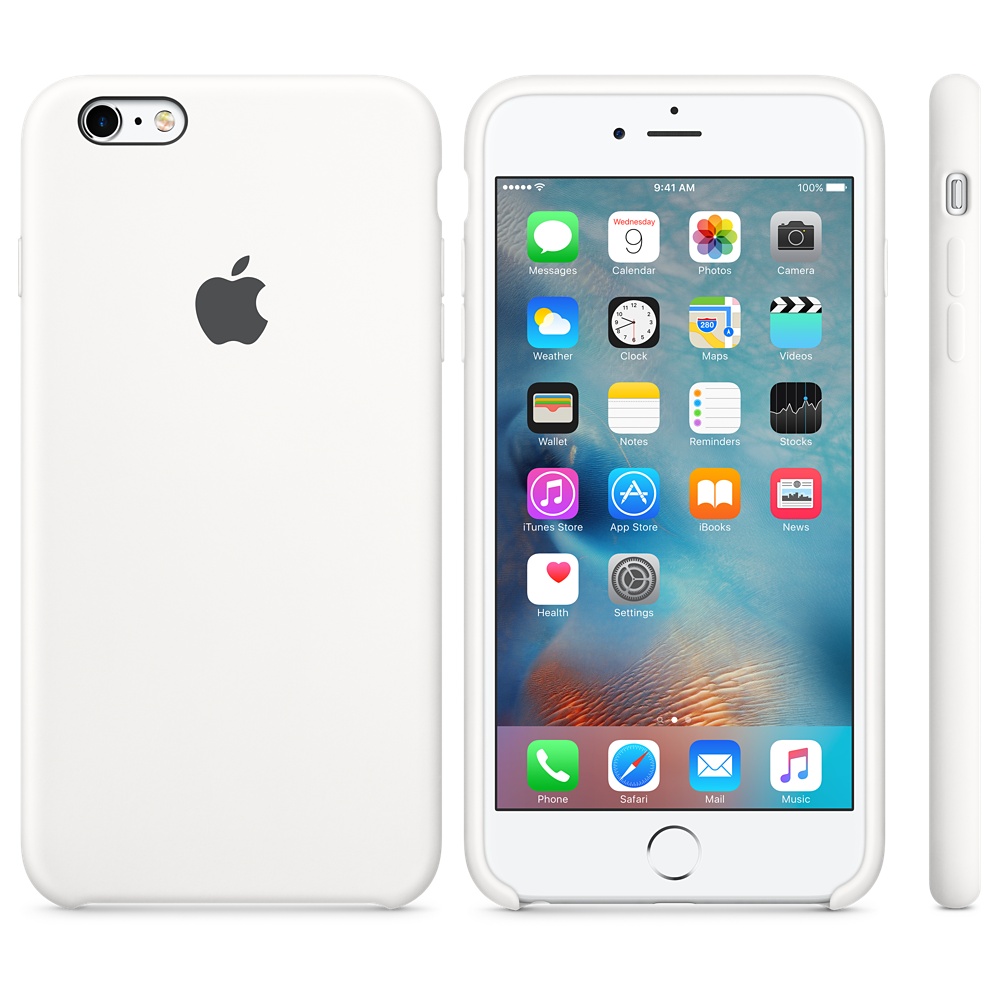 Силиконовый чехол Apple iPhone 6S Plus Silicone Case - White (MKXK2ZM/A) для iPhone 6 Plus/6S Plus