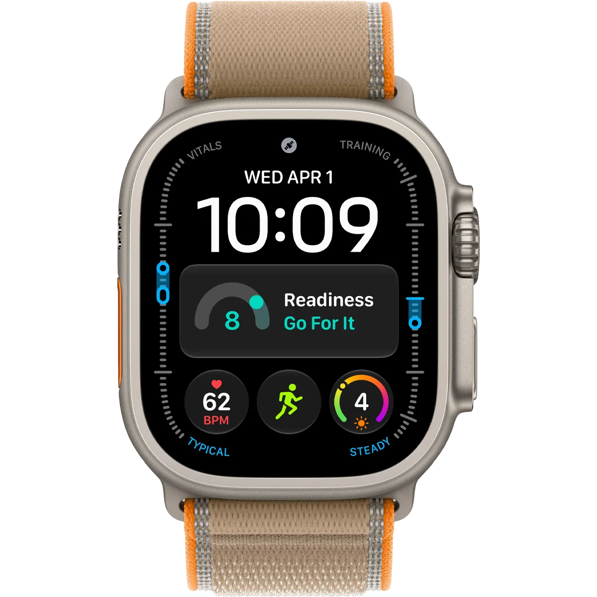 Умные часы Apple Watch Ultra 4 GPS + Cellular, 49mm Natural Titanium Case with Sand Trail Loop - M/L