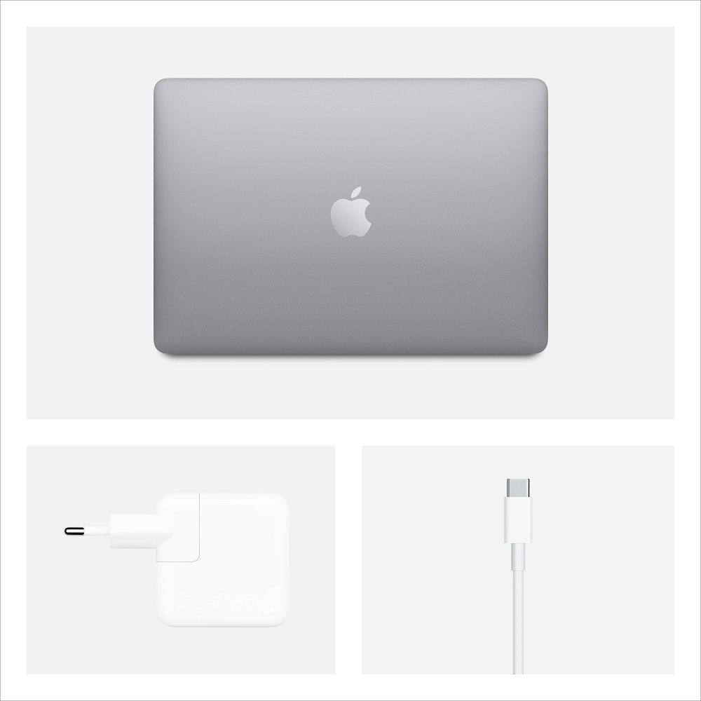 Ноутбук Apple MacBook Air 13 дисплей Retina с технологией True Tone Early 2020 Space Grey (MWTJ2RU/A) (Intel Core i3 1100 MHz/13.3/2560x1600/8GB/256GB SSD/DVD нет/Intel Iris Plus Graphics/Wi-Fi/Bluetooth/macOS)