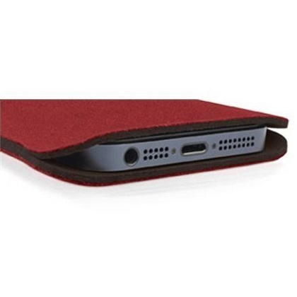 Чехол Macally Microfiber Pouch Red для iPhone 5S/SE