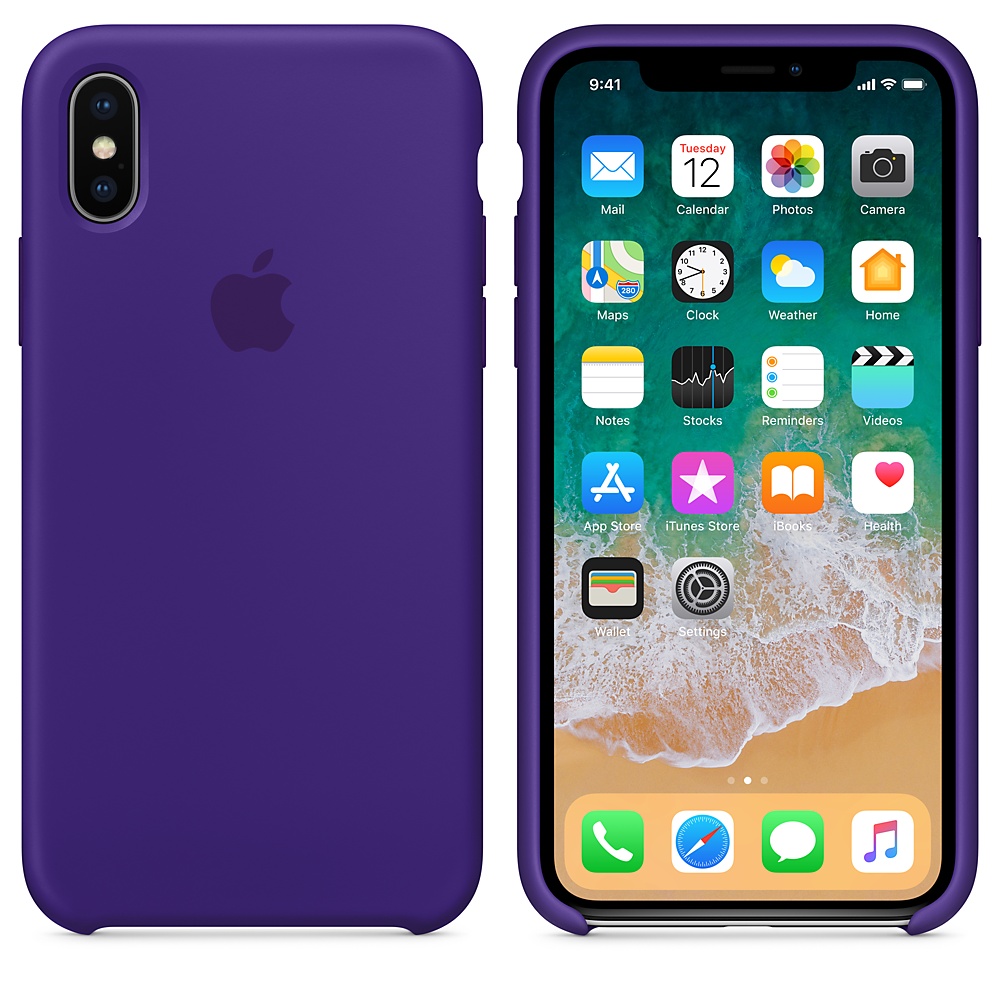 Силиконовый чехол Apple iPhone X Silicone Case - Ultra Violet (MQT72ZM/A) для iPhone X