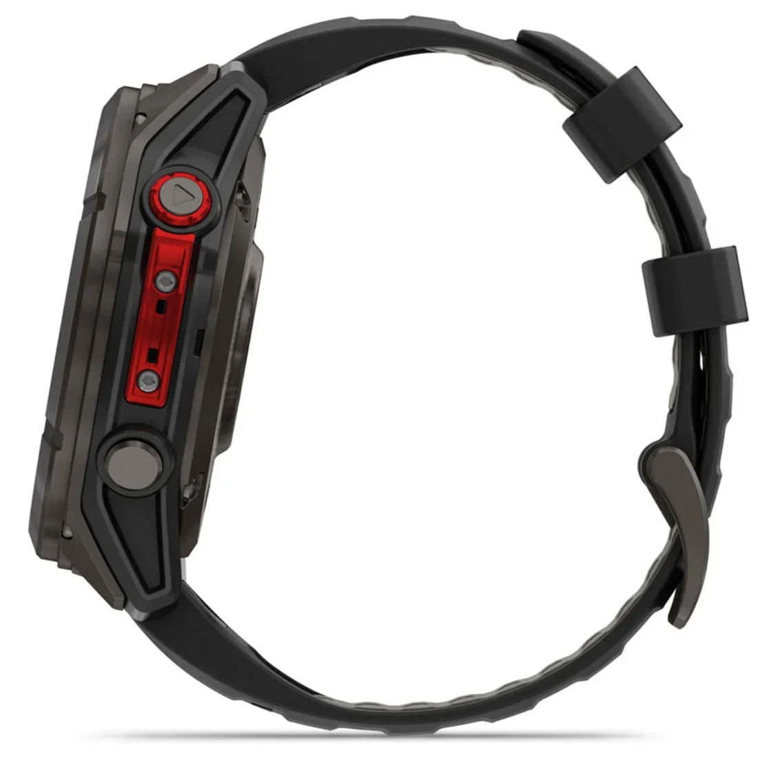 Умные часы Garmin fenix 8 – 51 mm MicroLED Sapphire Titanium Carbon Gray DLC with Black/pebble gray silicone strap (010-03380-05)