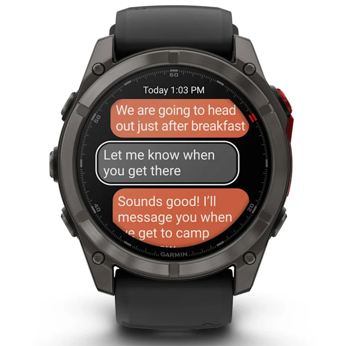 Умные часы Garmin fenix 8 – 51 mm MicroLED Sapphire Titanium Carbon Gray DLC with Black/pebble gray silicone strap (010-03380-05)
