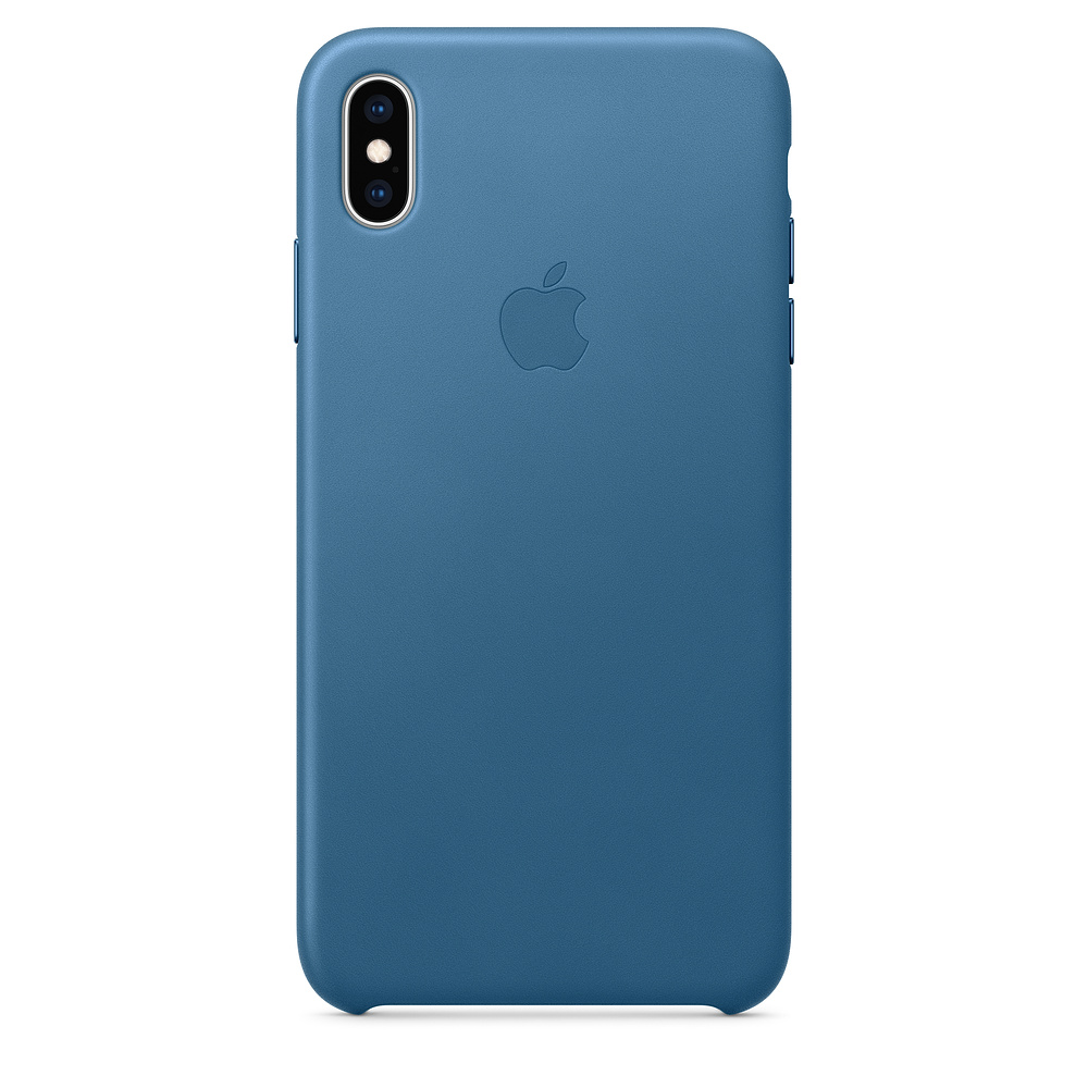 Кожаный чехол Apple iPhone XS Max Leather Case - Cape Cod Blue (MTEW2ZM/A) для iPhone XS Max