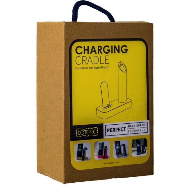 Док-станция COTEetCI Base1 Charging Cradle (CS2045-TS) Silver для Apple Watch и iPhone