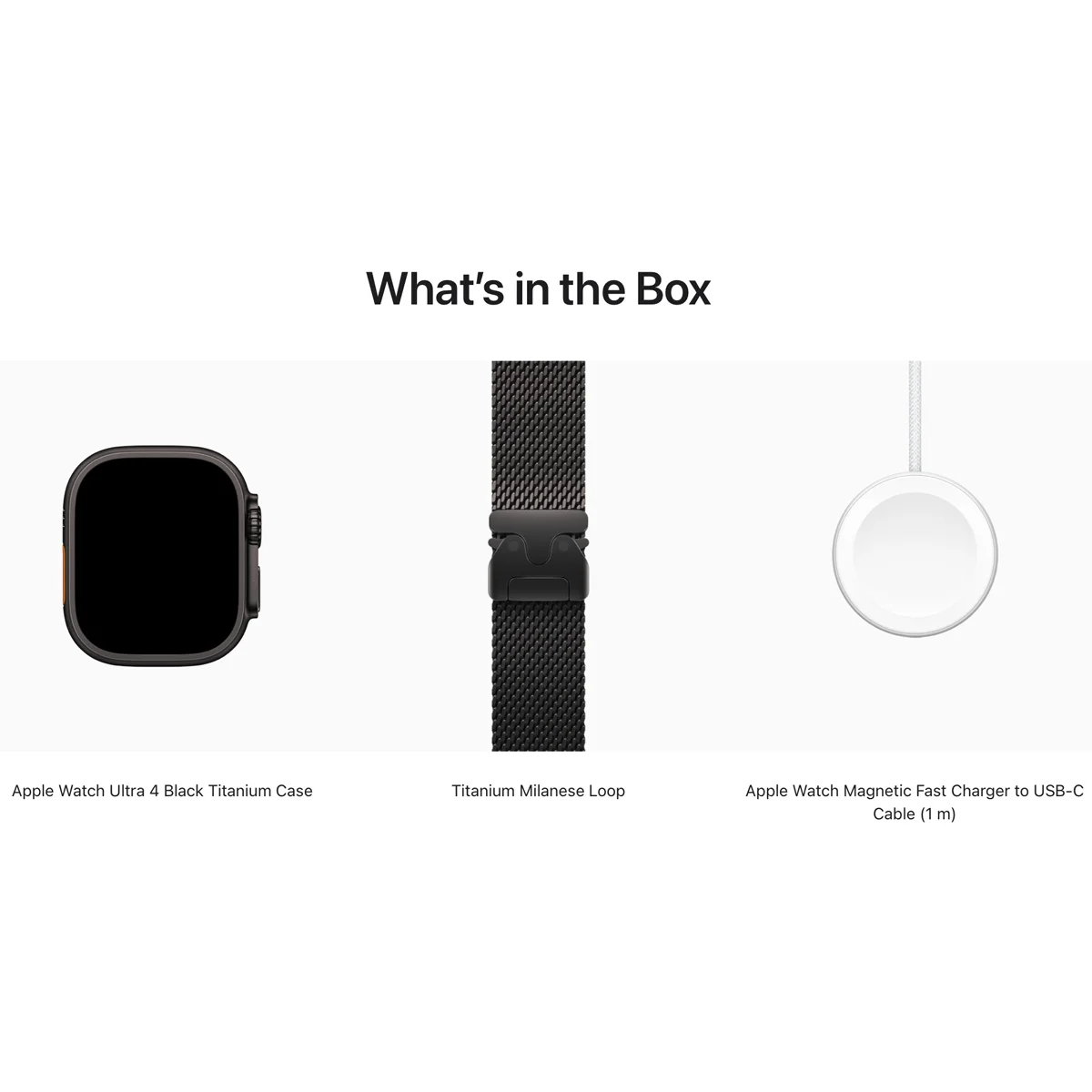 Умные часы Apple Watch Ultra 4 GPS + Cellular, 49mm Black Titanium Case with Black Titanium Milanese Loop - Large