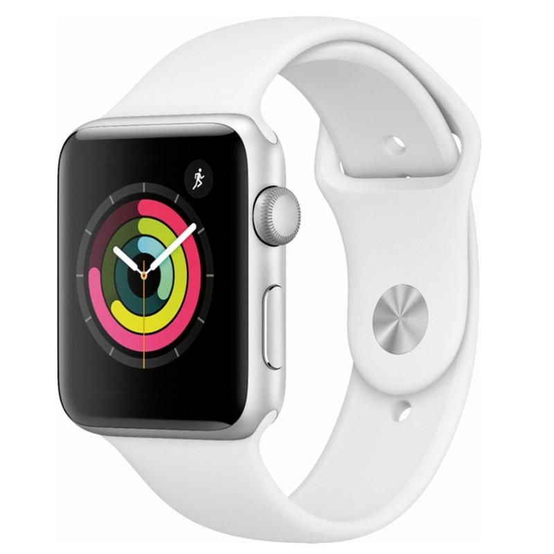 Часы Apple Watch Series 3 42mm (MTF22RU/A) (Silver Aluminum Case with White Sport Band)