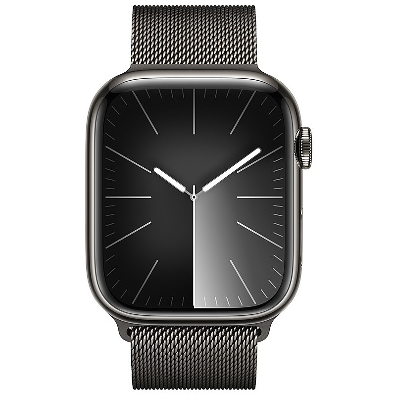 Умные часы Apple Watch Series 9 GPS + Cellular, 45mm Graphite Stainless Steel Case with Graphite Milanese Loop