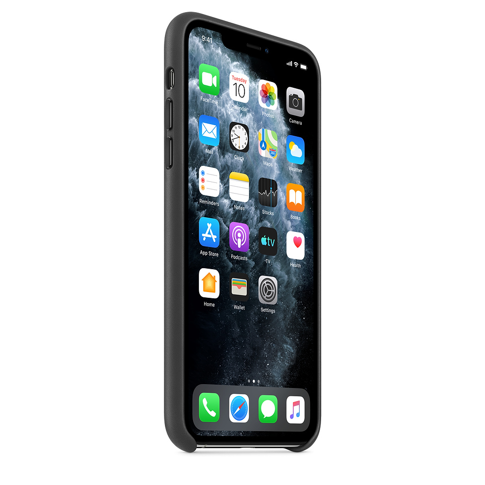 Кожаный чехол Apple iPhone 11 Pro Max Leather Case - Black (MX0E2ZM/A) для iPhone 11 Pro Max