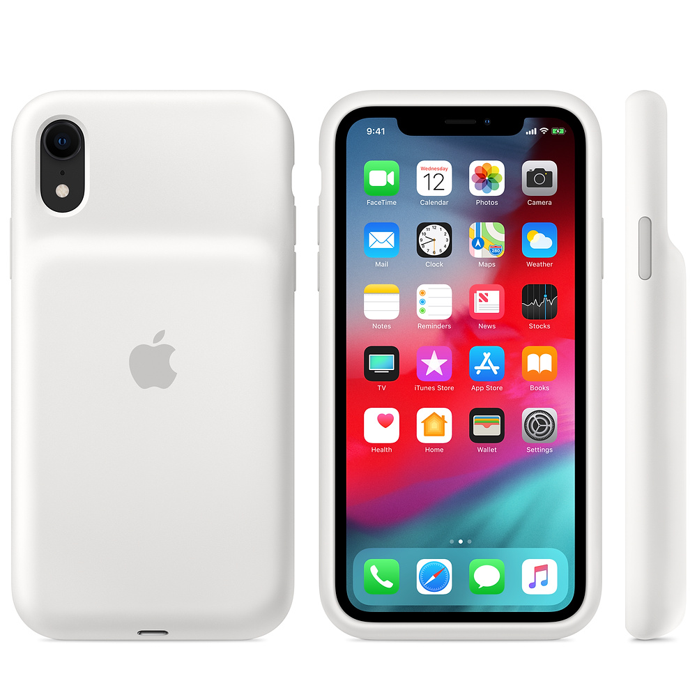 Силиконовый чехол-аккумулятор Apple iPhone XR Smart Battery Case White (MU7N2ZM/A) для iPhone XR