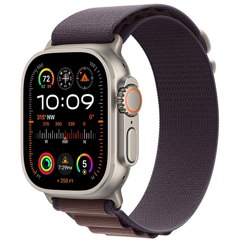 Умные часы Apple Watch Ultra 2 GPS + Cellular, 49mm Titanium Case with Indigo Alpine Loop - Medium