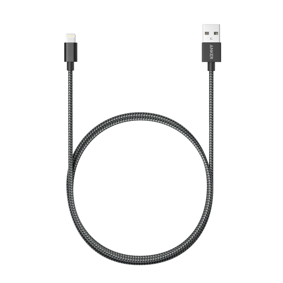 Кабель зарядки Anker Nylon Lightning 0.9m Black для iPhone/iPad/iPod