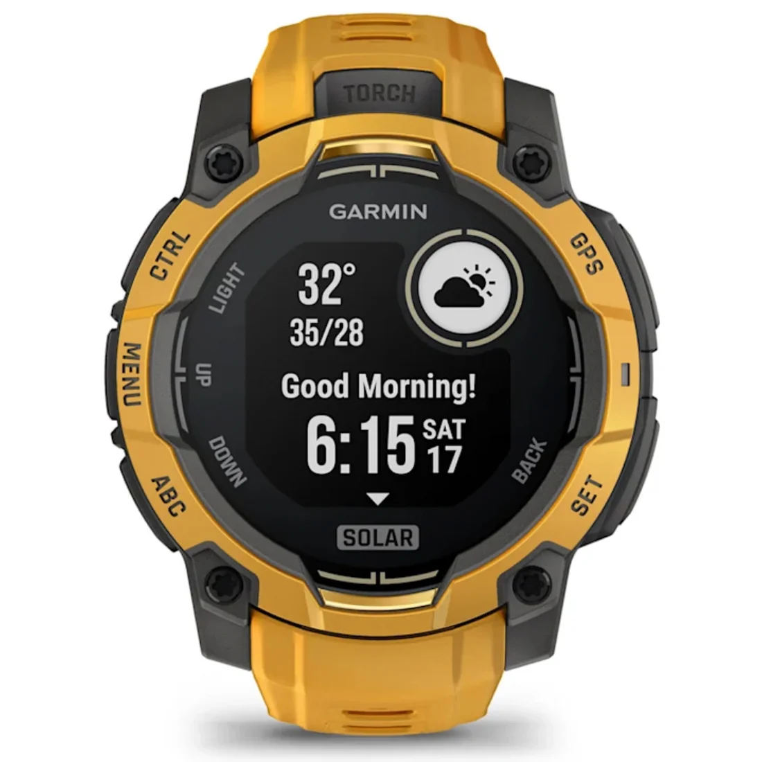 Умные часы Garmin Instinct 3 – 45 mm, Solar Sunburst with Sunburst/Grey Band (010-02934-02)
