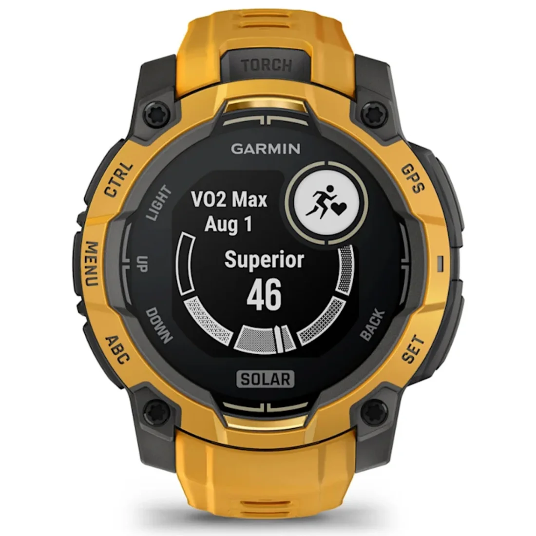 Умные часы Garmin Instinct 3 – 45 mm, Solar Sunburst with Sunburst/Grey Band (010-02934-02)