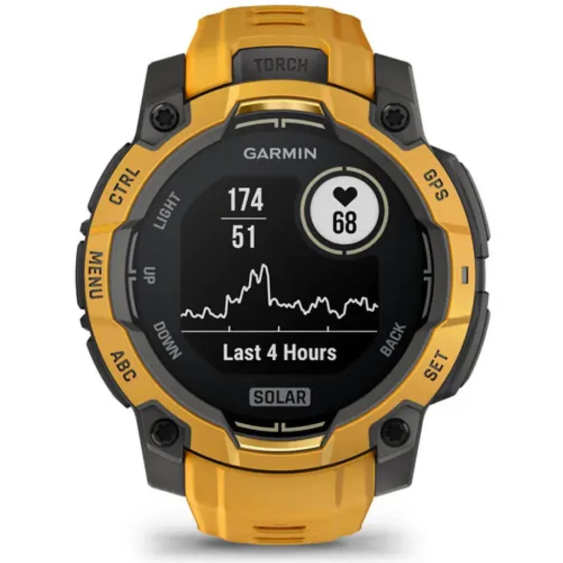Умные часы Garmin Instinct 3 – 45 mm, Solar Sunburst with Sunburst/Grey Band (010-02934-02)