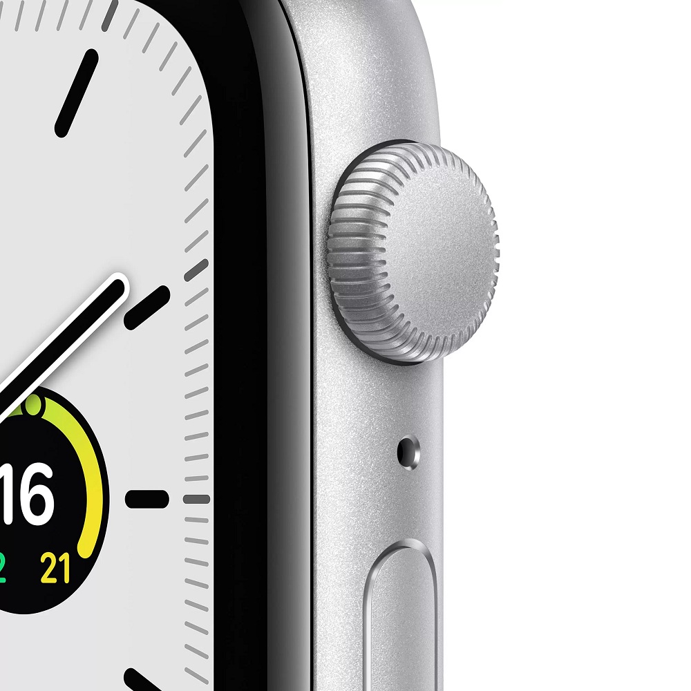Часы Apple Watch Series SE GPS 44mm Aluminum Case with Sport Band (MKQ43) (Silver Aluminum Case with Abyss Blue Sport Band)