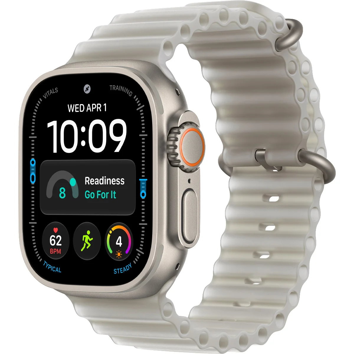 Умные часы Apple Watch Ultra 4 GPS + Cellular, 49mm Natural Titanium Case with Translucent Grey Ocean Band