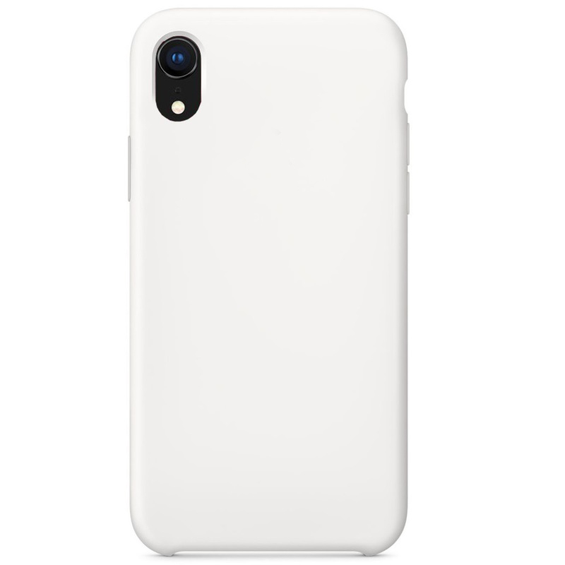 Силиконовый чехол Naturally Silicone Case White для iPhone XR